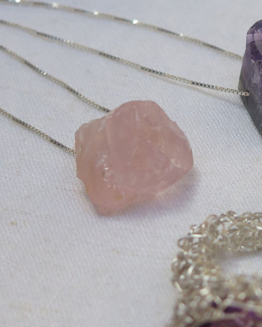 Colar | Quartzo Rosa Bruto