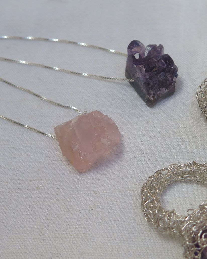 Colar | Quartzo Rosa Bruto